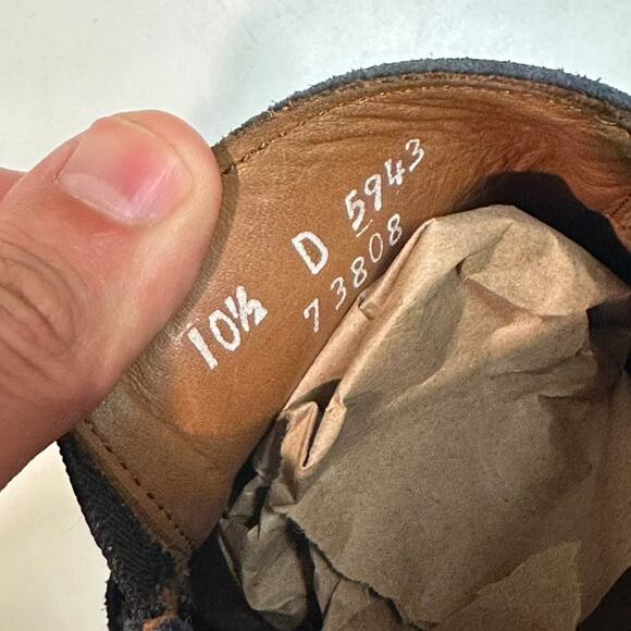 VERY GOOD Allen Edmonds Randolph Penny Loafer Sneaker Blue Suede Shoes 10.5 - Picture 10 of 10